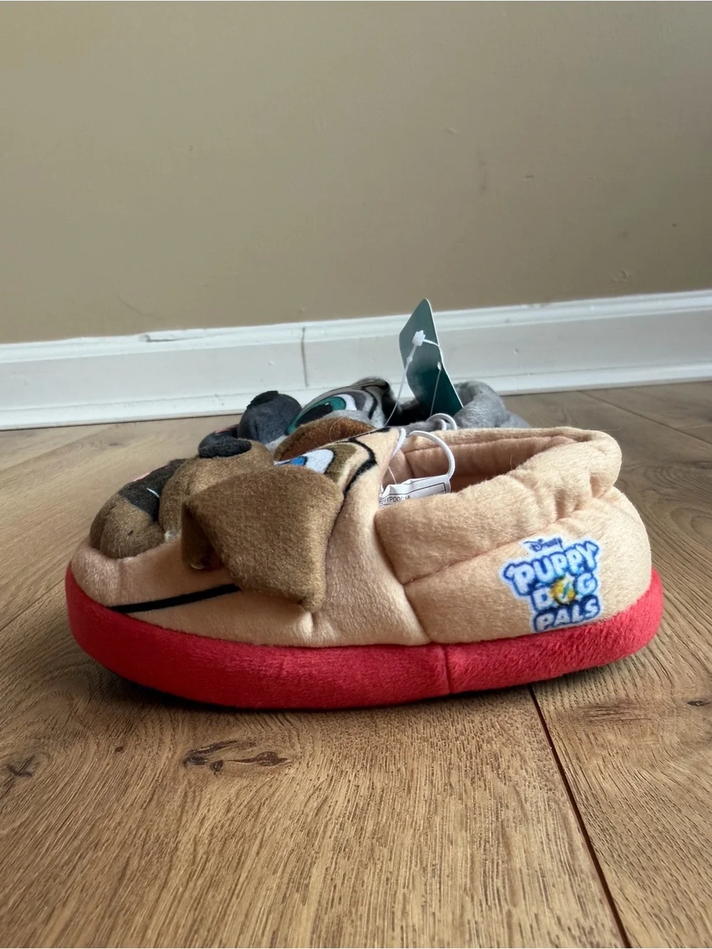 Disney Puppy Dog Pals Slippers for Baby/Toddler Size 5/6 Bingo & Rolly